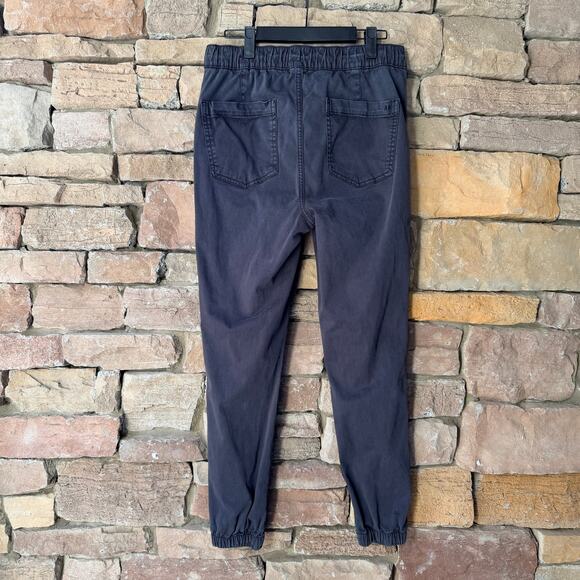 EUC American Eagle 12 Charcoal Gray Drawstring Ankle Zip Casual Women’s Jogger - Picture 2 of 14